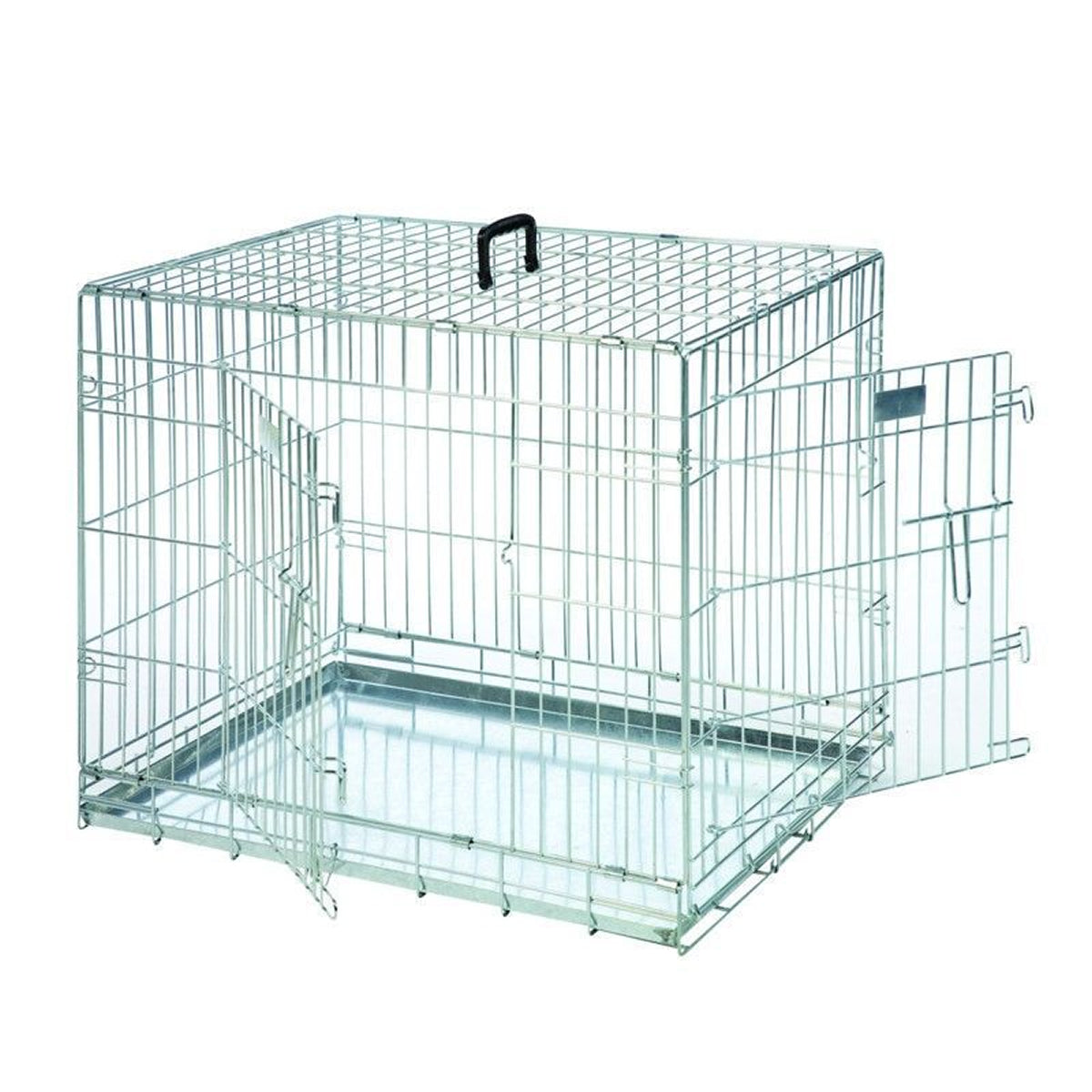 Karlie flamingo gabbie cani metal galvanized 4/5 mm - l 109 x p 70 x h 76 cm