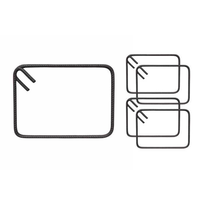 Staffe armatura ferro 20x30 cm strutture cemento disponibili diverse quantità *** pezzi 50, confezione 1