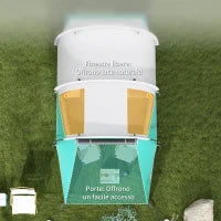 Tenda da Campeggio 3 Posti Impermeabile a Tunnel con Borsa di Trasporto, 460x260x190 cm, Verde