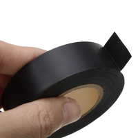 Kit nastro isolante in pvc autoestinguente multicolore per impianti sicuri *** colore nero, dimensioni 19 mm x 25 mt ...