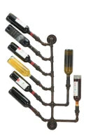 Porta Bottiglie Da Muro Manhattan 8 Posti Cm 40X9X82