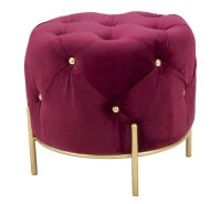 Puff Diamond Glam Bordeaux Cm Ø 45X40
