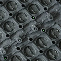 Erba Sintetica Artificiale, Set di 10 Piastrelle 30 x 30 cm, Spessore 3 cm, Design ad Incastro, Verde