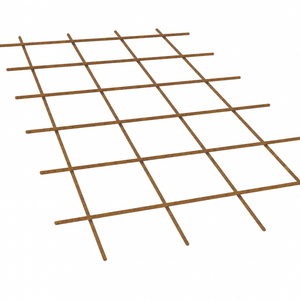 Set rete elettrosaldata ferro grezzo Ø 5 mm maglia 20 x 20 cm fogli 1,5 x 1 m *** pezzi 20 fogli, confezione 1