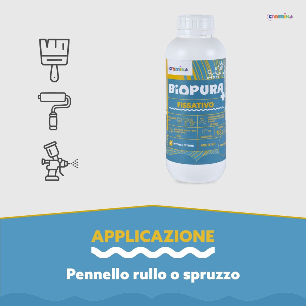 Kit fissativo antimuffa e anticondensa biopura cromika 2 pezzi alta concentrazione