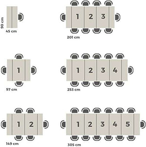 Consolle in legno Pratika L 90 x H 77 cm x P 90