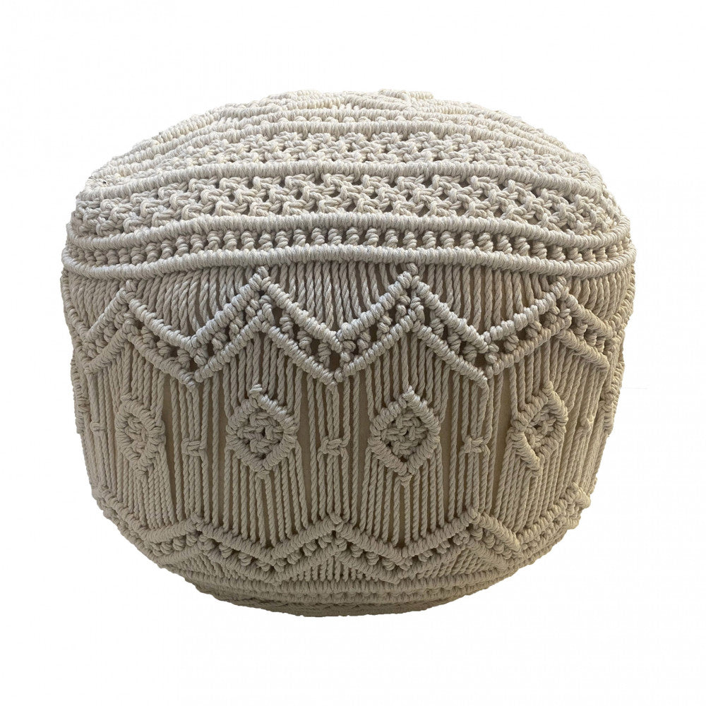 POUF MARRONE IN COTONE MILAS
