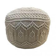 POUF MARRONE IN COTONE MILAS