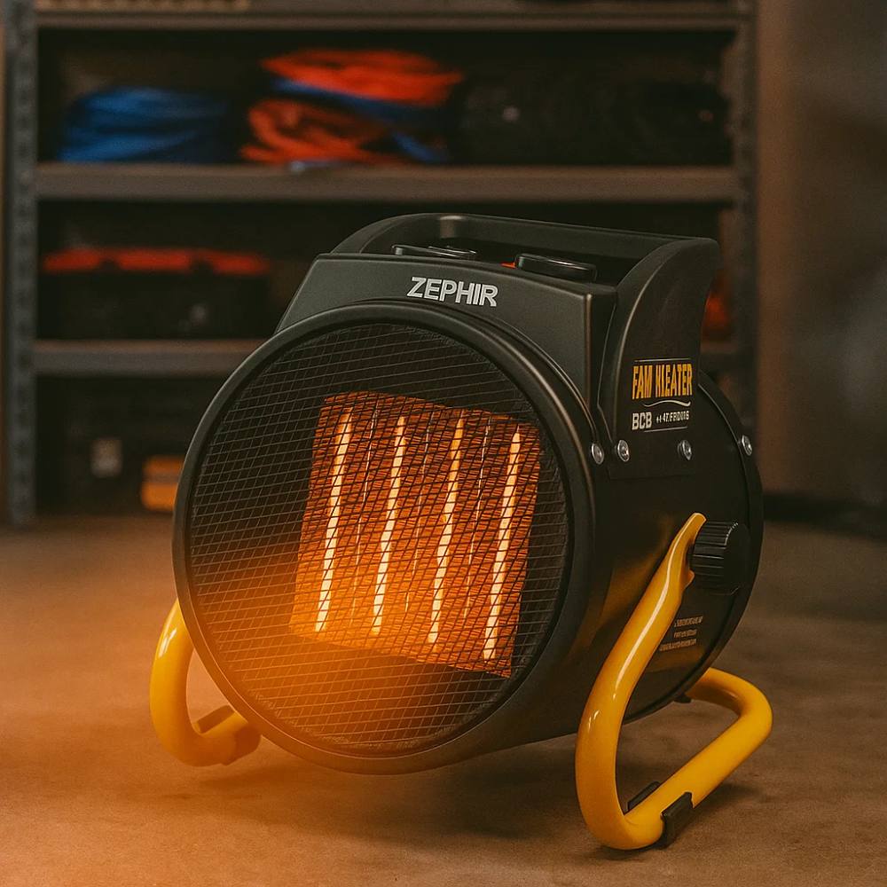 Zephir zml30p termoventilatore industriale portatile 3000 w 2 livelli di potenza