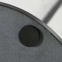 Appendiabiti da Terra Autoportante con 6 Ganci a Disco in Acciaio e Base in Ardesia, Nero