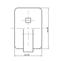 Ogomondo miscelatore doccia ad incasso da parete con deviatore purple rubinetto nero *** confezione 1