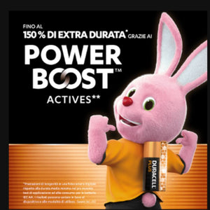 Duracell plus aa mn1500b4 batterie alcaline 1 5v confezione 4 pezzi
