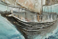 Dipinto Su Tela Barca A Vela -A-120X3.7X80