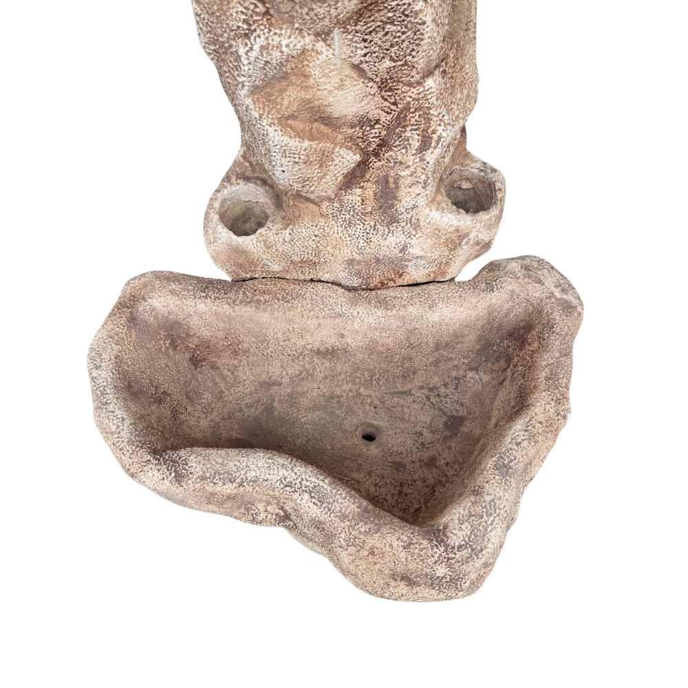 Fontana giardino calcestruzzo senza rubinetto l.78xp.80xh.95 cm modello pietra