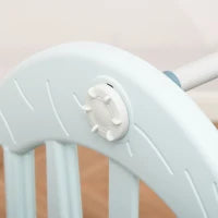 Scivolo per Bambini 4 anni max con Altalena, Canestro, Porta e Anelli, in HDPE e PP, 210x186x133 cm