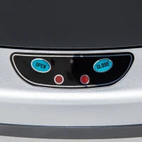 Homcom Pattumiera in Acciaio Inox con Apertura Automatica con Sensore 48 Litri