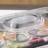 Yogurtiera Elettrica 25W con 8 Vasetti Inclusi, Timer 1-48 Ore e Temperatura Regolabile 20-50°C, 36x18.8x14cm, Argento