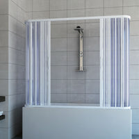 Box a 3 lati sopravasca 70x160 in PVC mod. Nicla con apertura centrale