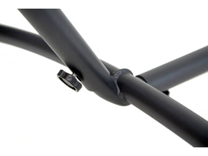 Amaca con supporto in metallo 150 x 200 cm- Marrone e bianco