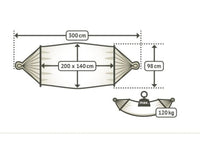 Tela per amaca "Tulum" - 200 x 140 cm - Verde