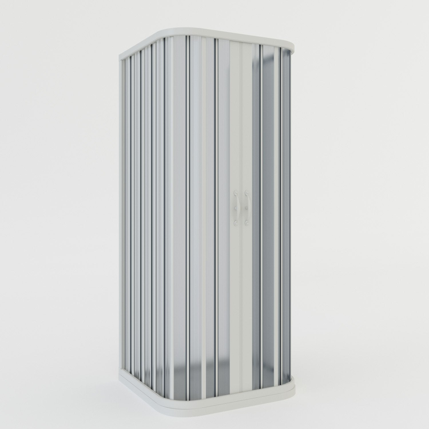 Box doccia a 3 lati in PVC a soffietto 70x70x70 cm H 185 mod. Narciso con apertura centrale