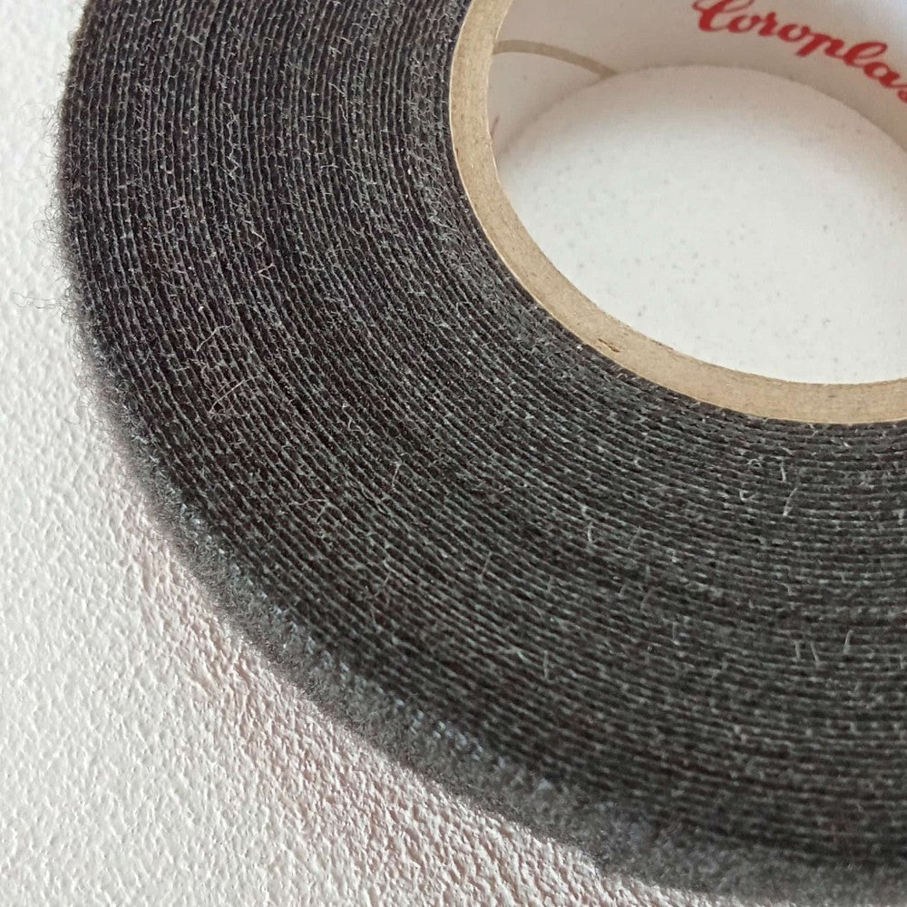 Nastro adesivo 19mm x 10 mt vellutato in tessuto di poliestere per raggruppare e fissare fasci di cavi