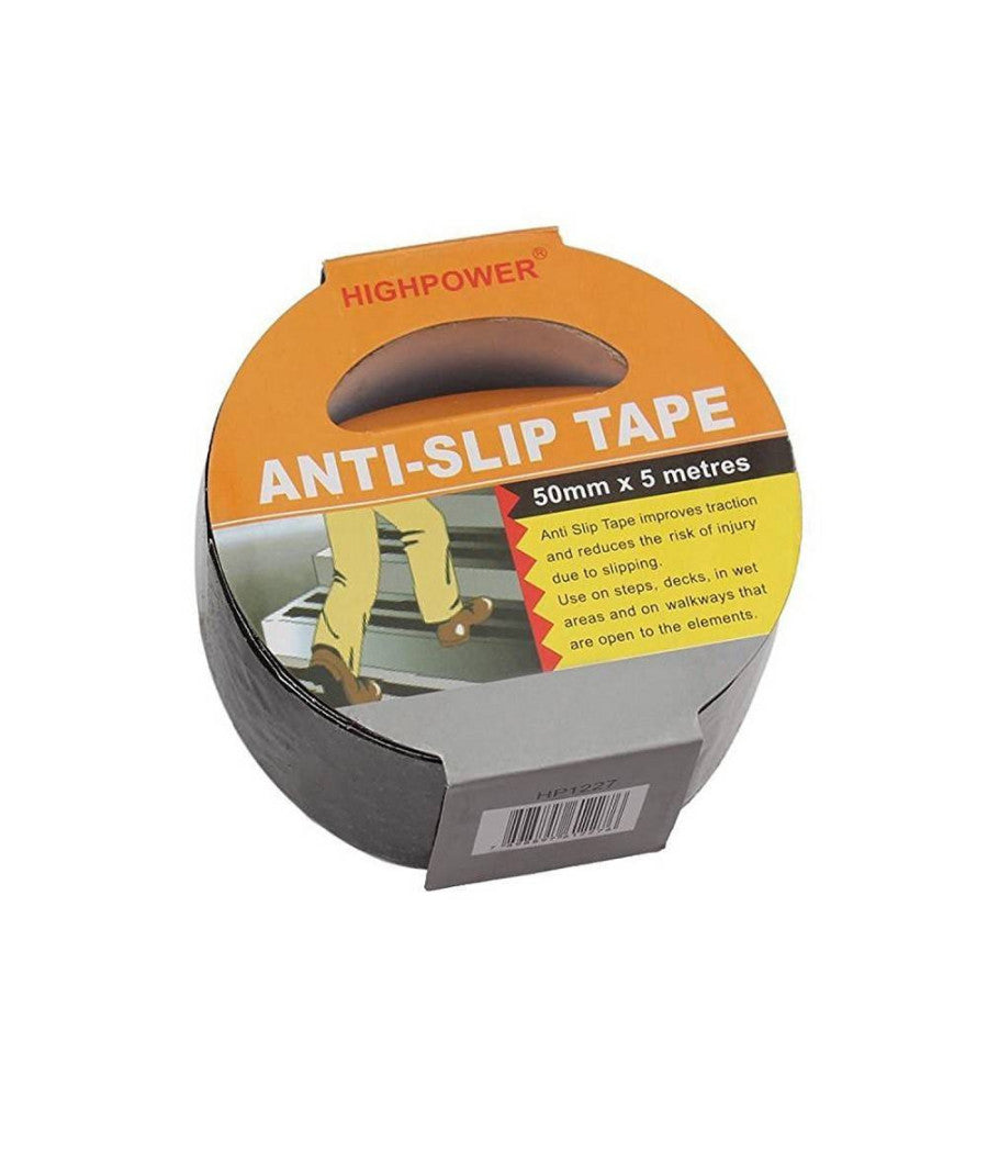 Nastro Adesivo Antiscivolo Per Scale Legno Pavimento Interno Esterni 5mt 50mm         