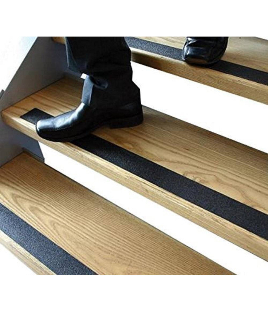 Nastro Adesivo Antiscivolo Per Scale Legno Pavimento Interno Esterni 5mt 50mm         