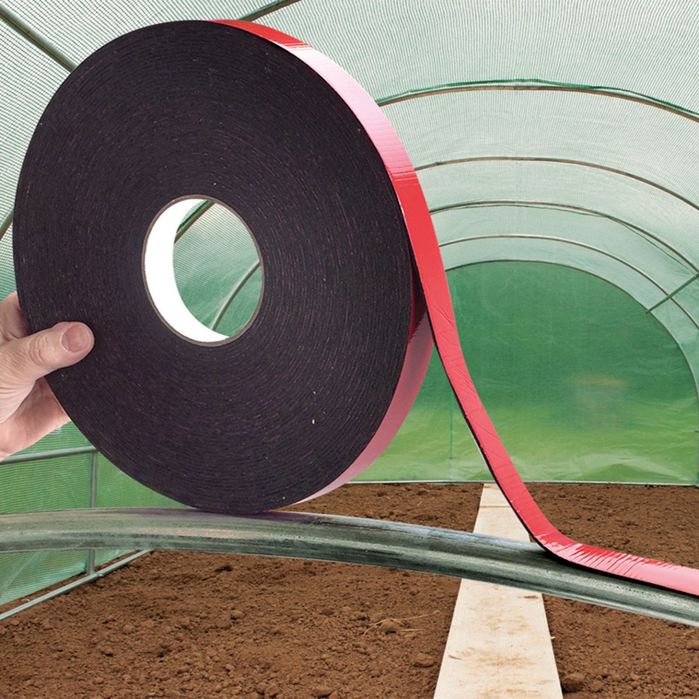 ProBache - Nastro adesivo in schiuma termica anti-calore per arco serra da giardino