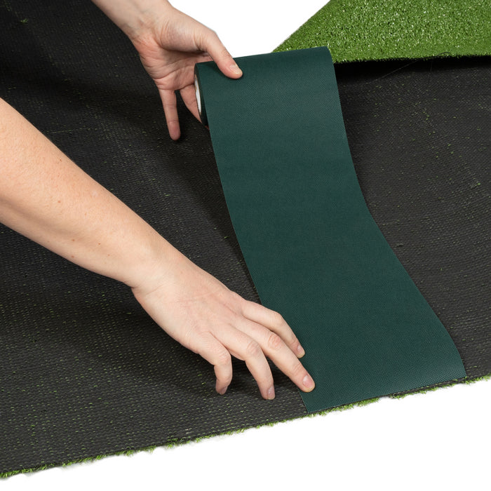 IDMarket - Nastro adesivo per erba sintetica 15 cm x 10 m