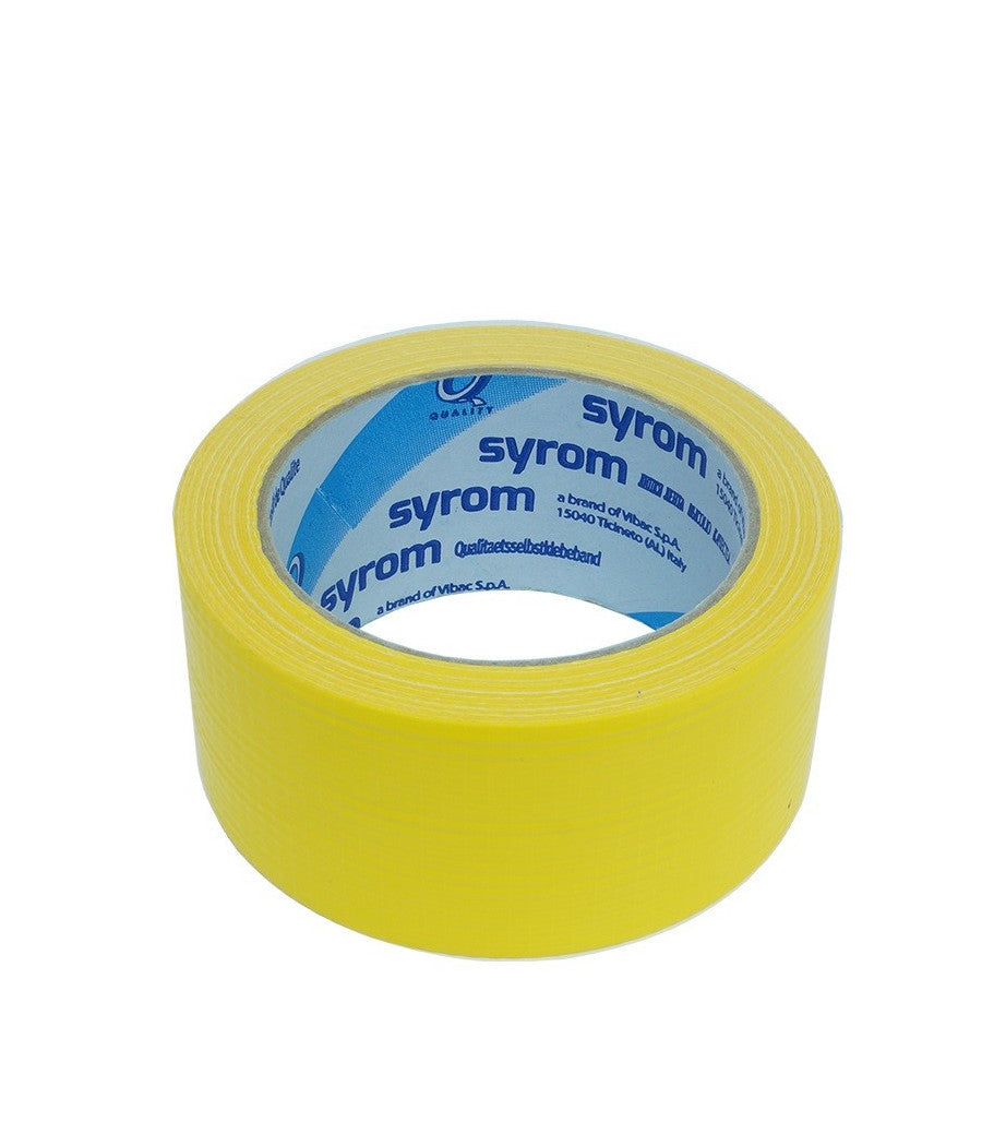 Nastro Americano Giallo Telato Resistente 50 Mm X 25 Mt Sigilla Ripara Imballa         