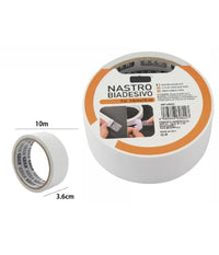 Nastro Biadesivo Nastri Rotolo Super Resistente 3.6 Cm X 10 Metri 69822         