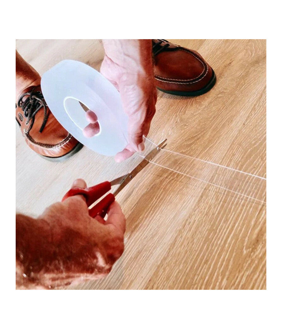 Nastro Biadesivo Trasparente Milleusi Adesivo Attacca Tutto 3cm X 5 Mt Acrilico         