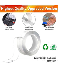 Nastro Biadesivo Trasparente Milleusi Adesivo Attacca Tutto 3cm X 5 Mt Acrilico         