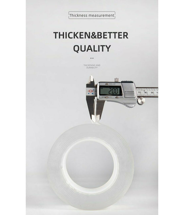 Nastro Biadesivo Trasparente Milleusi Adesivo Attacca Tutto 3cm X 5 Mt Acrilico         