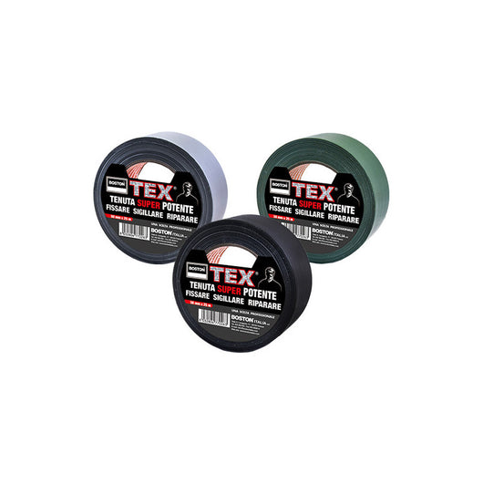 Nastro Boston Tex 48 mm×25 m tela politenata argentata – BOSTON