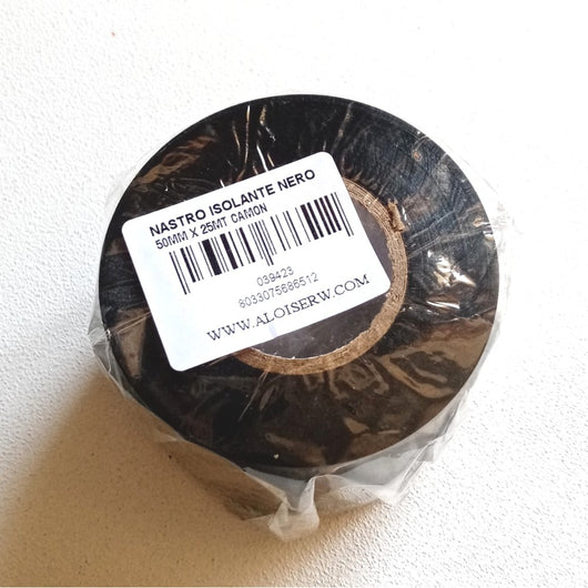 Nastro isolante nero 5cm 50mm x 25mt
