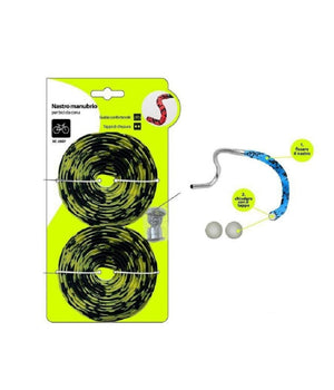 Nastro Manubrio Per Bici Bicicletta Da Corsa Universale Tappi Chiusura Xc-2607         