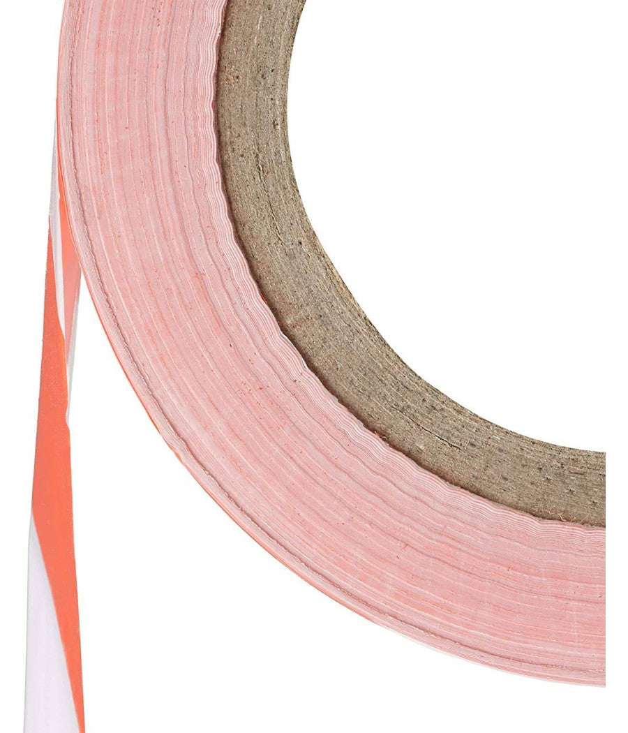 Nastro Segnaletico Antistrappo Sicurezza Cantiere Pericolo Bianco Rosso 50mmx18m         