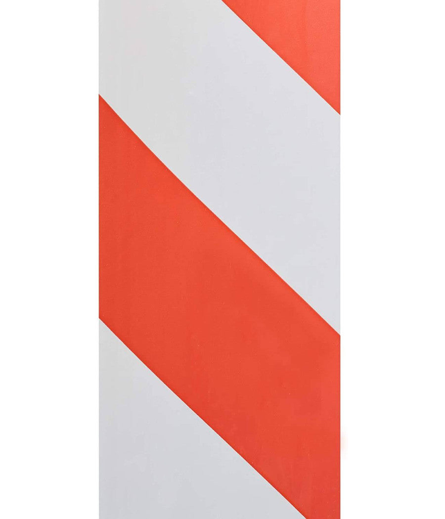 Nastro Segnaletico Antistrappo Sicurezza Cantiere Pericolo Bianco Rosso 50mmx18m         