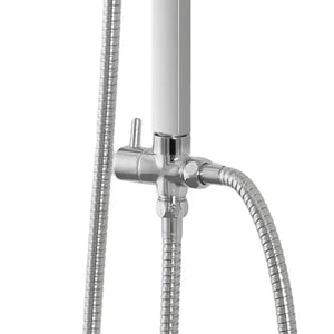 Deviatore colonna doccia ottone cromato universale cromato adattatore