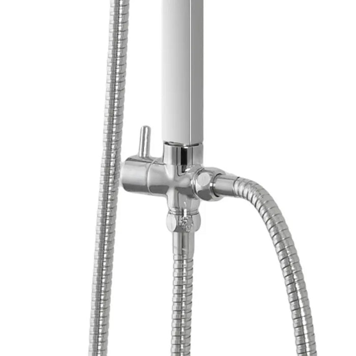 Deviatore colonna doccia ottone cromato universale cromato adattatore