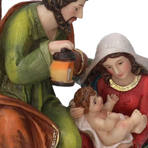 Nativita' resina con colonna cm 15x11h23