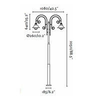 NAUTICA 2L, Lampione per Esterni, Faro Barcelona
