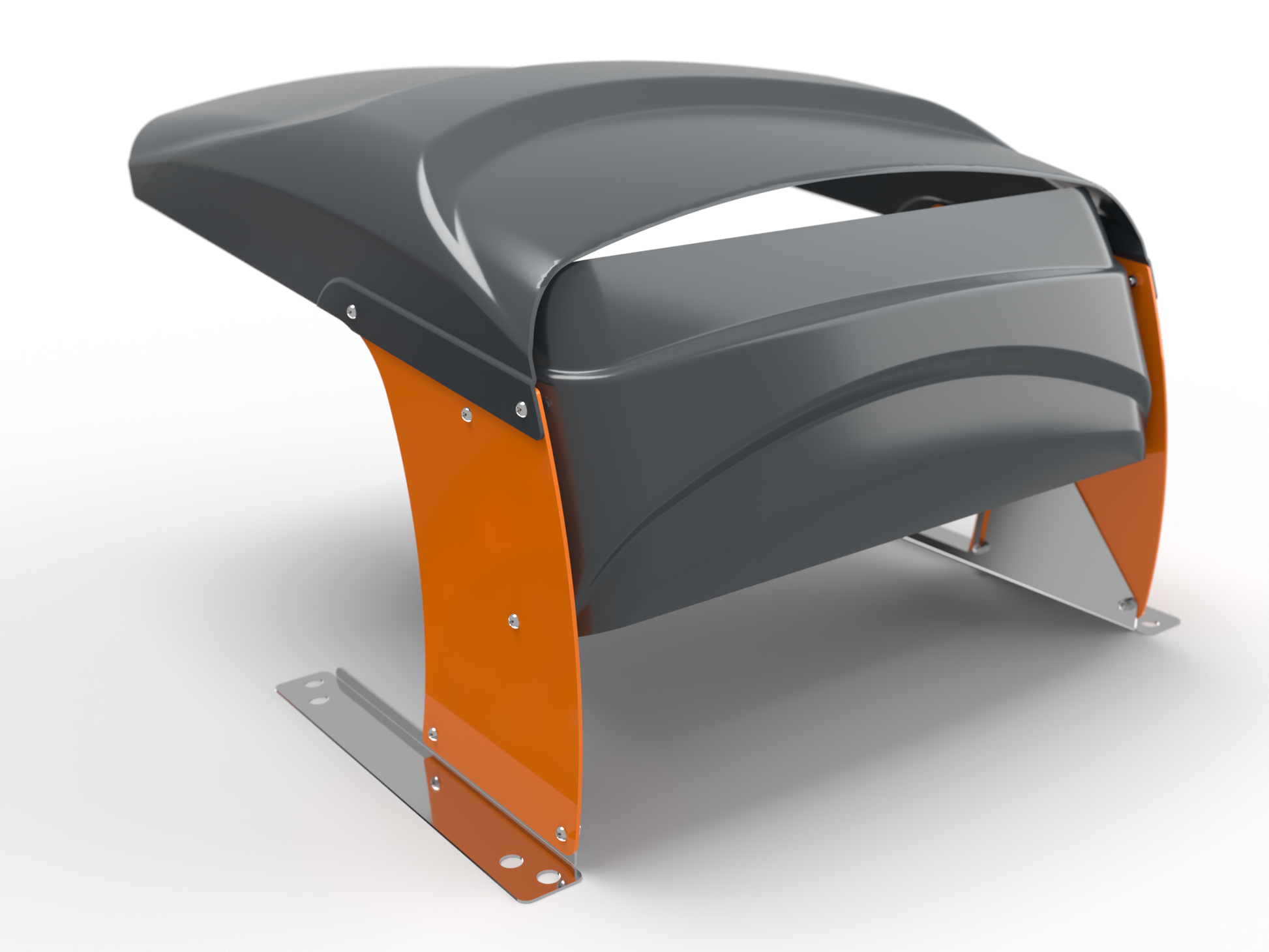 Vader Navi Garage per Robot Tagliaerba Copertura per Navimow Segway Nero Arancione 