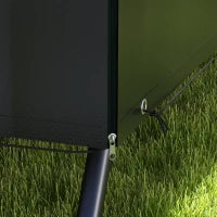 Copertura Protettiva per Altalena da Giardino bache impermeabile dim. 2,15L x 1,55l x 1,5H m PE Nero