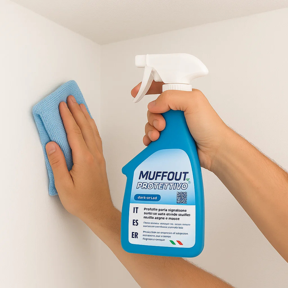 Prodotto antimuffa spray azione preventiva inodore muffØut protettivo 500 ml