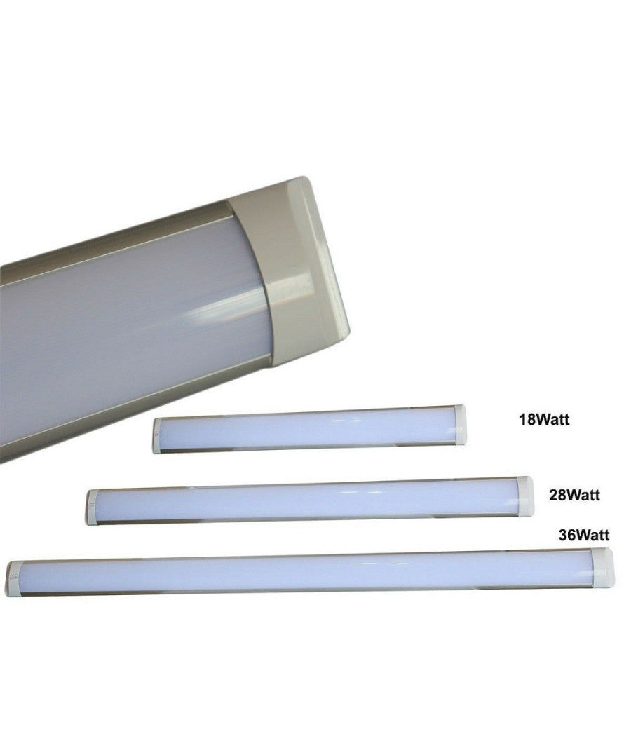 Neon Applique Barra Led Smd Applique Soffitto Plafoniera 18w 28w 36w Watt 6500k   18 Watt      