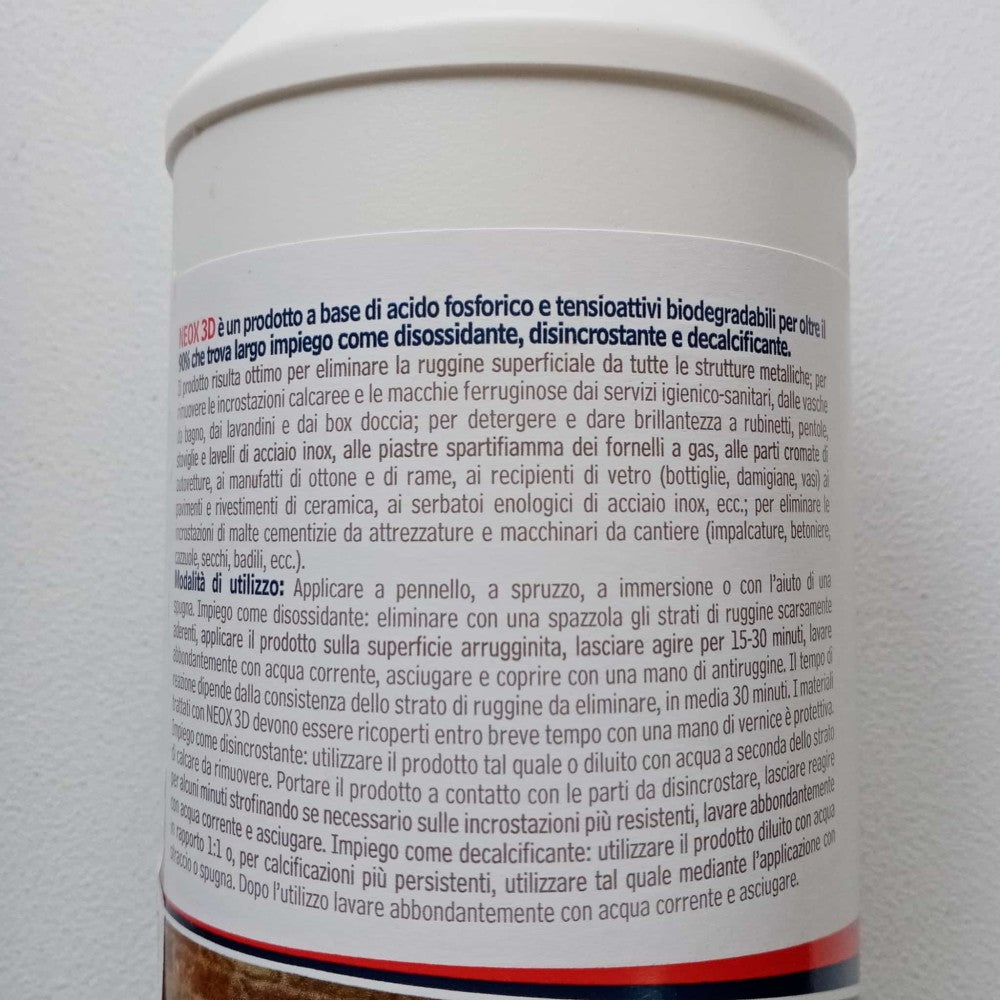 Neox 3d 750ml disossidante decalcificante disincrostante