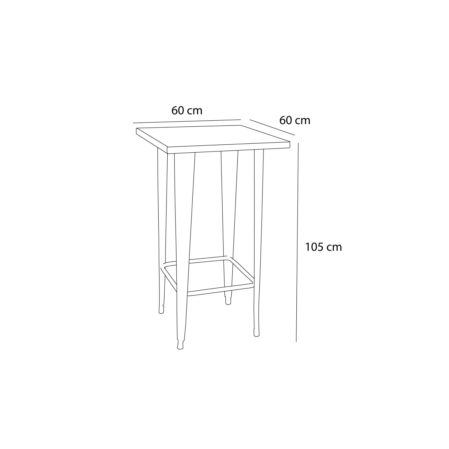 LÚZETE - NERO GIUSEPPINA ALTO TAVOLO